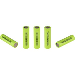 Main product image for Lishen 5-Pack 18650 2600mAh Li-Ion Flat Top Rechargeable Battery 142-105